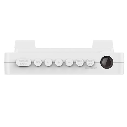 Miraval Wireless Projection Alarm Clock With Dual Alarm & Compact Design