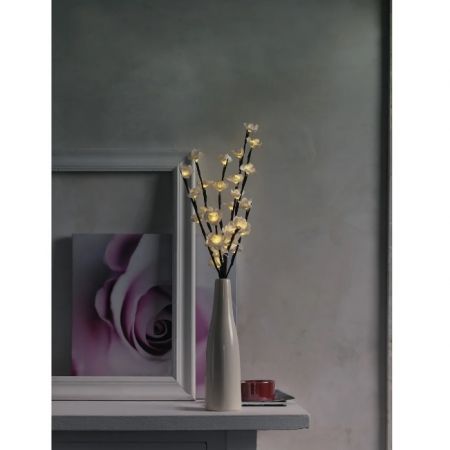 Livarno Home Decorative Vase with LED Light, 56 cm