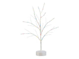 Generic Decorative LED Light Tree 30 Colorful Diodes 45 cm White