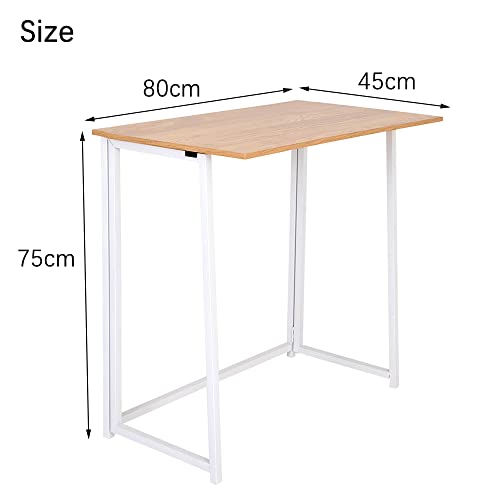 H&H Happy Home Foldable Table Desk - Modern Design For Home Office