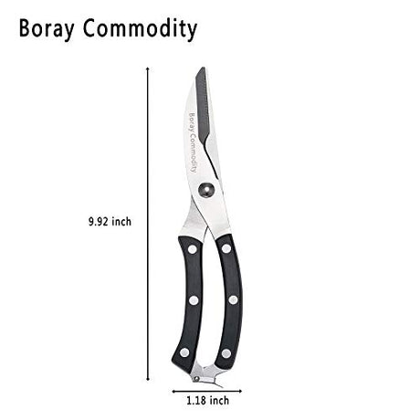 Boray Commodity Poultry Shears Multifunctional Kitchen Scissors - Heavy Duty & Sharp