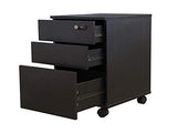 Happy Home Portable File Cabinet With 3 Drawers - Secure Storage For Office Documents