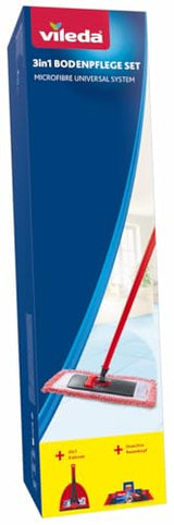 Vileda 3-In-1 Floor Care Set With Telescopic Handle - Efficient Dust Removal