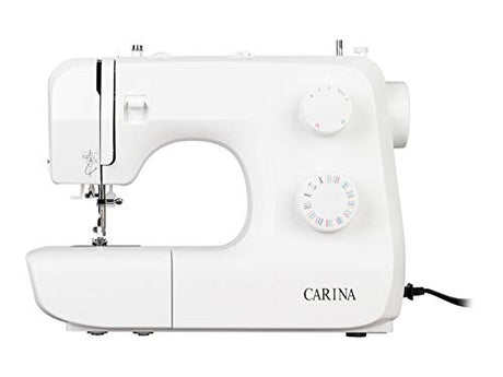 Lidl Carina Sewing Machine with 33 stitch options and automatic needle threader, showcasing its sleek design and features.
