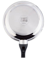 Yeig Ernesto Stainless Steel Frying Pan 24 Cm Induction Compatible - Low-Fat Cooking