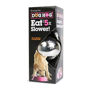 Omega Paw Dog Hog Slow Feeder Ball - Slows Eating & Prevents Bloating