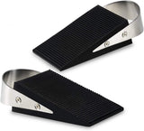 Door Wedge Stopper Set Stainless Steel TPR 2-Pack