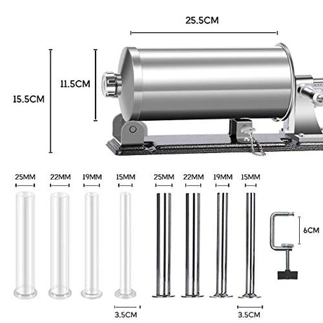 Master Feng Sausage Stuffer - Stainless Steel Meat Filling Machine With 8 Tubes