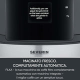 Severin Filka Fully Automatic Filter Coffee Maker - 5-In-1 With Grinder