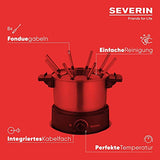 Severin Fo 2470 Fondue Set - Electric Stainless Steel With 8 Forks