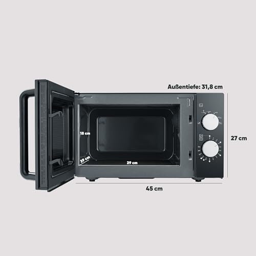 Severin Microwave With Glass Base, Flatbed - Ideal For Large Dishes
