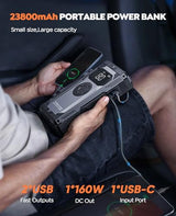 Trekure 5500A Jump Starter Power Pack With Air Compressor - Start Dead Batteries Instantly