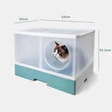 Petraum Xxl Cat Litter Tray For Large Cats - Spacious & Odour-Free