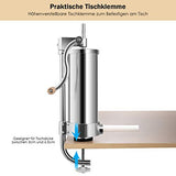 Costway Manual Sausage Filler - Stainless Steel Machine With Table Clamp