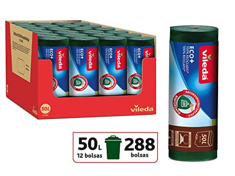 Vileda Waste Bags - Eco-Friendly Green Bags With High Durability