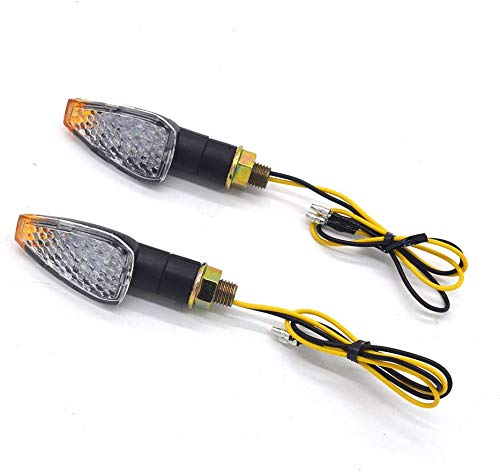 evomosa 14 LED Mini Stalk Arrow Light in black and white with amber lights