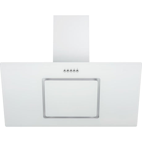 Respekta 90 cm Headless Hood with white glass screen and metal housing
