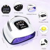 Lke 220W Uv Nail Lamp For Gel Nail Polish Curing - Fast Drying