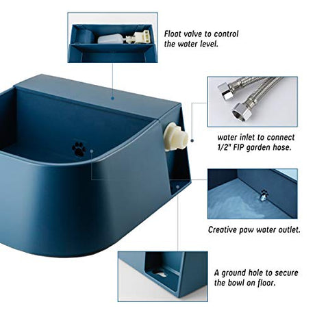 Namsan Dog Automatic Waterer Bowl Feeder For Dogs, Cats & Chickens - Fresh Water Anytime