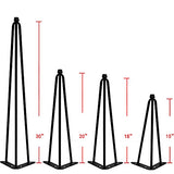 Home Soft Things Hairpin Metal Table Legs 15 Inch For Furniture - Stylish & Durable