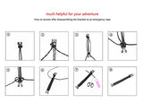 Manswill Adjustable Survival Bracelet With 20-In-1 Emergency Tools
