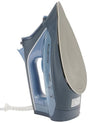 Rowenta DW4320 Express Steam Iron in dark blue and light blue with stainless steel soleplate