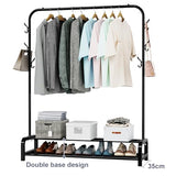 Loefme Clothes Rail - Heavy Duty Rack With Shoe Storage & Minimalist Design