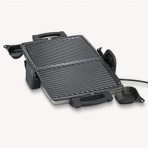Severin Automatic Grill KG 2389 in black-silver with removable grill tiles