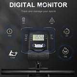 Neezee Rowing Machine - Foldable Design With Lcd Monitor & 16 Levels Resistance