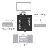 Kwmobile Analog Digital Audio Converter - Connects Analogue Devices To Digital Systems