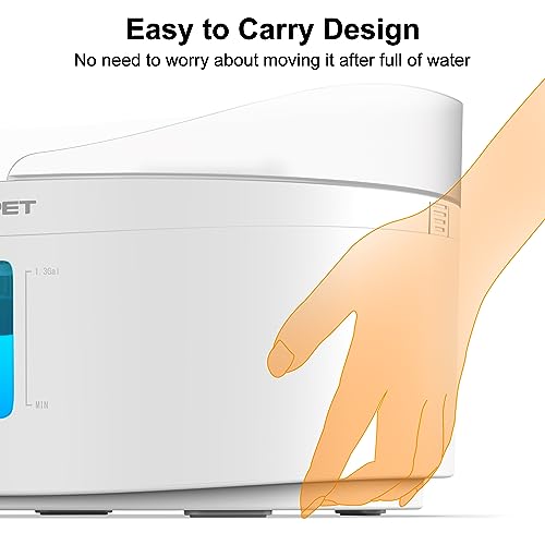 Npet Df20 Dog Water Fountain With Adjustable Brightness & Water Pump For Medium Pets