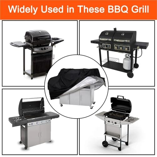 Ppqiru Barbecue Cover - Heavy Duty Waterproof Grill Protection