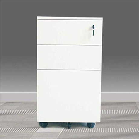 Wopoos Office Cabinet - Lockable Metal File Cabinet For Files & Folders