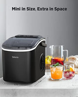 Silonn Countertop Ice Maker - Quick Ice Production & Portable Design