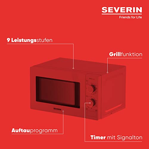 Severin 2-In-1 Microwave With Grill Function - 700W Power
