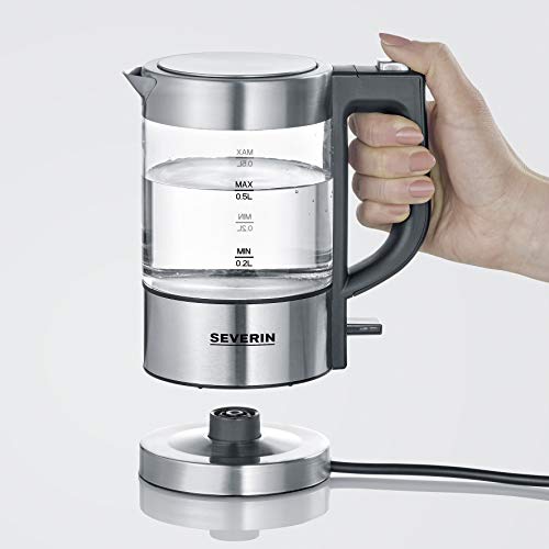 Severin Mini Glass Kettle 0.5 L - Compact & Powerful Design