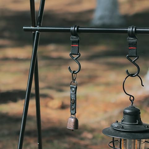 Ksiee Bear Bell For Bear Deterrent With Magnetic Silencer & Carabiner