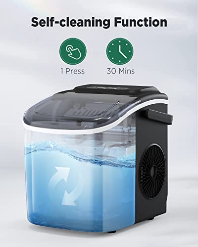 Silonn Countertop Ice Maker - Quick Ice Production & Portable Design