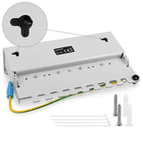 Kwmobile 8 Port Patch Panel - Ethernet Compatibility & Stable Internet