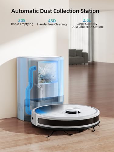 Honiture Robot Vacuum Cleaner With Wiping Function - 5000 Pa Suction Power