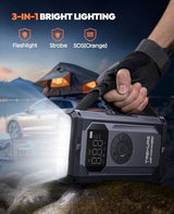 Trekure 5500A Jump Starter Power Pack With Air Compressor - Start Dead Batteries Instantly