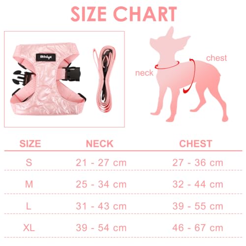 Wdmiya Dog Harness, Small Dog Harness, M Size, Anti-Escape Design