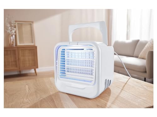 Silvercrest Table Air Cooler Stlh 8 D1 With Led Mood Light And Ice Cube Tank