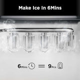 Silonn Countertop Ice Maker - Portable Ice Maker With Self-Cleaning Feature