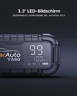 Yaberauto Ya60 Power Bank Jump Starter - 6000A Peak Current, Fast Charging