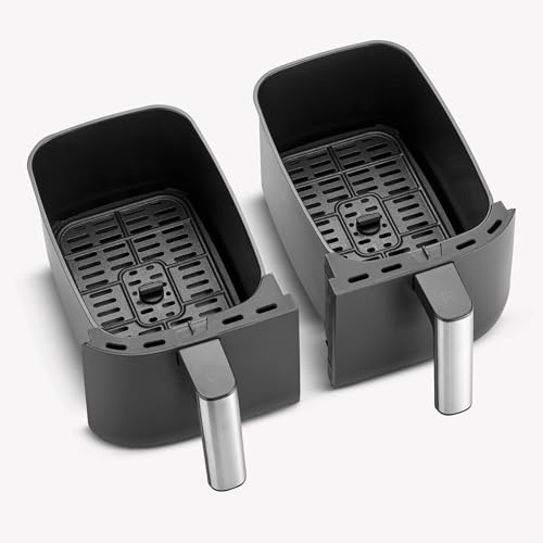 Severin Fr 2453 Double Hot Air Fryer - 2 Cooking Compartments & Healthy Cooking