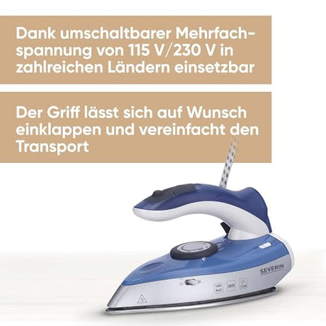 Severin Travel Steam Iron Ba 3234 - Compact & Efficient