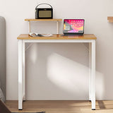 Soges 31.5 Inch Minimalist White Computer Desk - Multifunctional Design For Home & Office