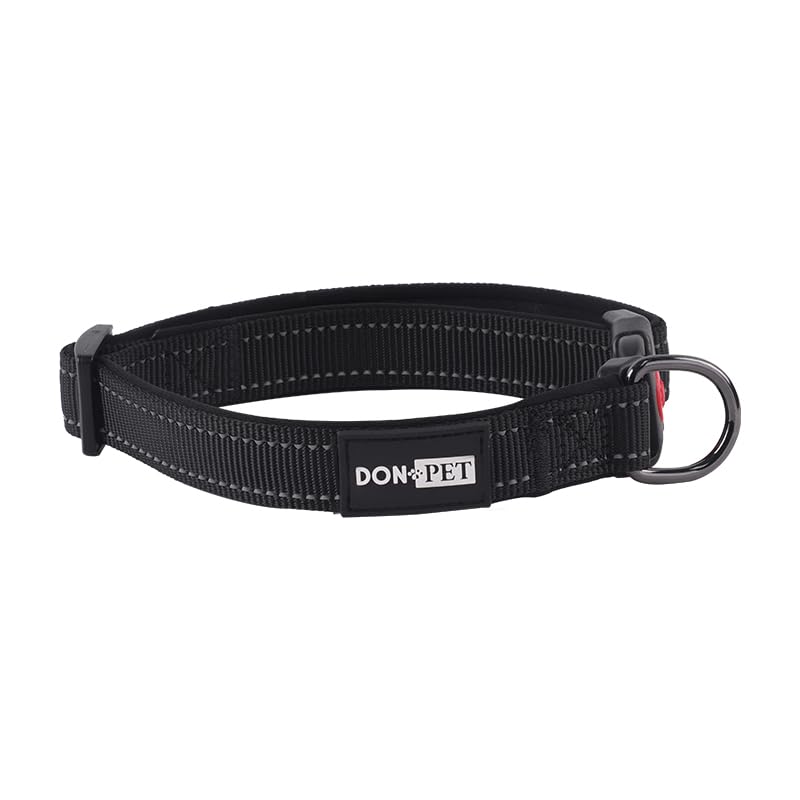 Don Pet Dog Collar, Reflective Adjustable For Medium Dogs - Soft Neoprene Padding