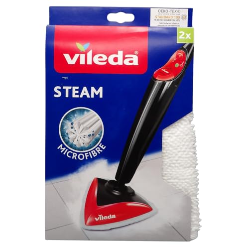 Vileda Steam Cleaner Cloths - 3D Microfibre, Compatible With 100°C Steam